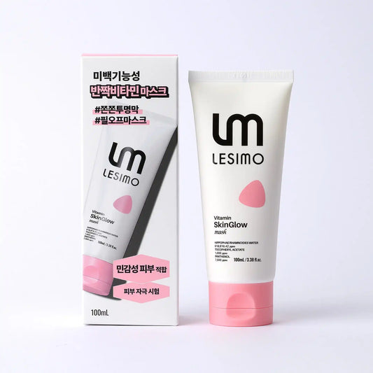 LESIMO skincare product with packaging on a white background