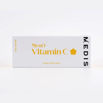 Box of Meso Vitamin C supplement by MEDIS on a white background
