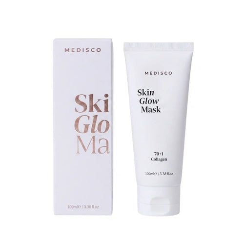 Medisco Ski Glo Ma and Skin Glow Mask packaging on a white background