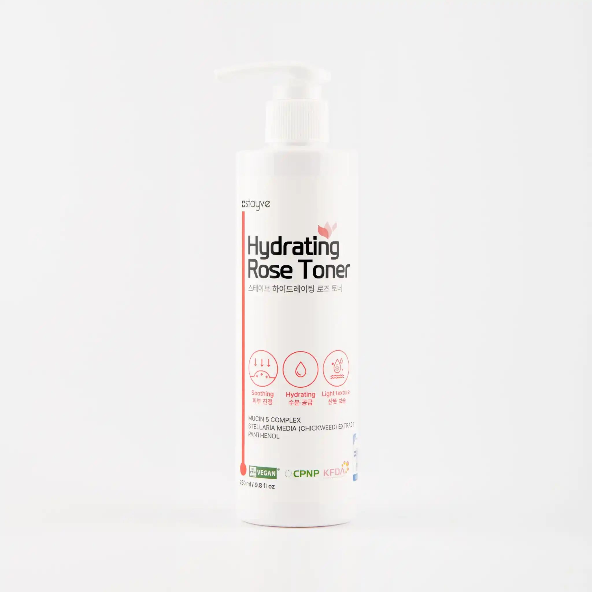 Hydrating Rose Toner bottle on a white background