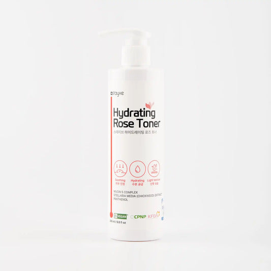 Hydrating Rose Toner bottle on a white background