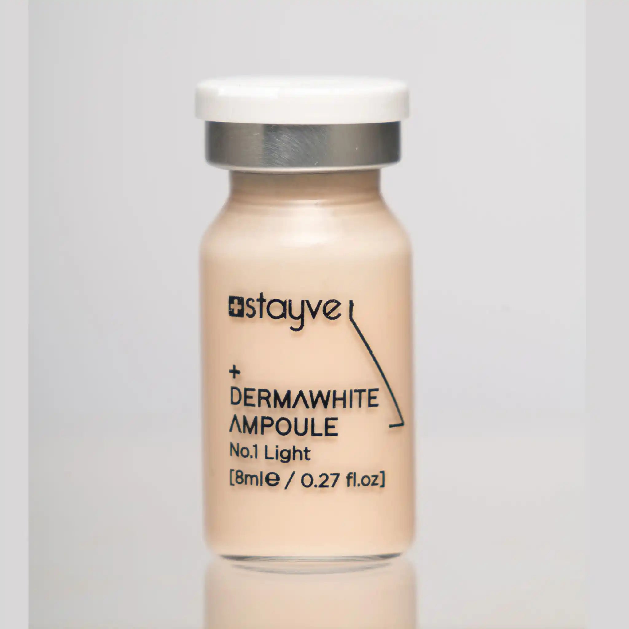 Stayve Dermawhite Ampoule bottle on a light gray background