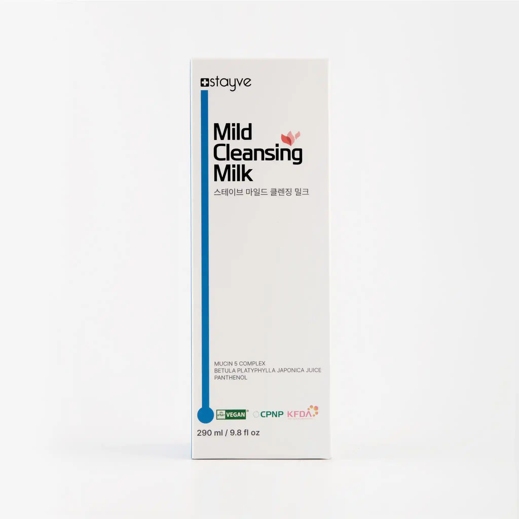 Box of Stayve Mild Cleansing Milk on a white background
