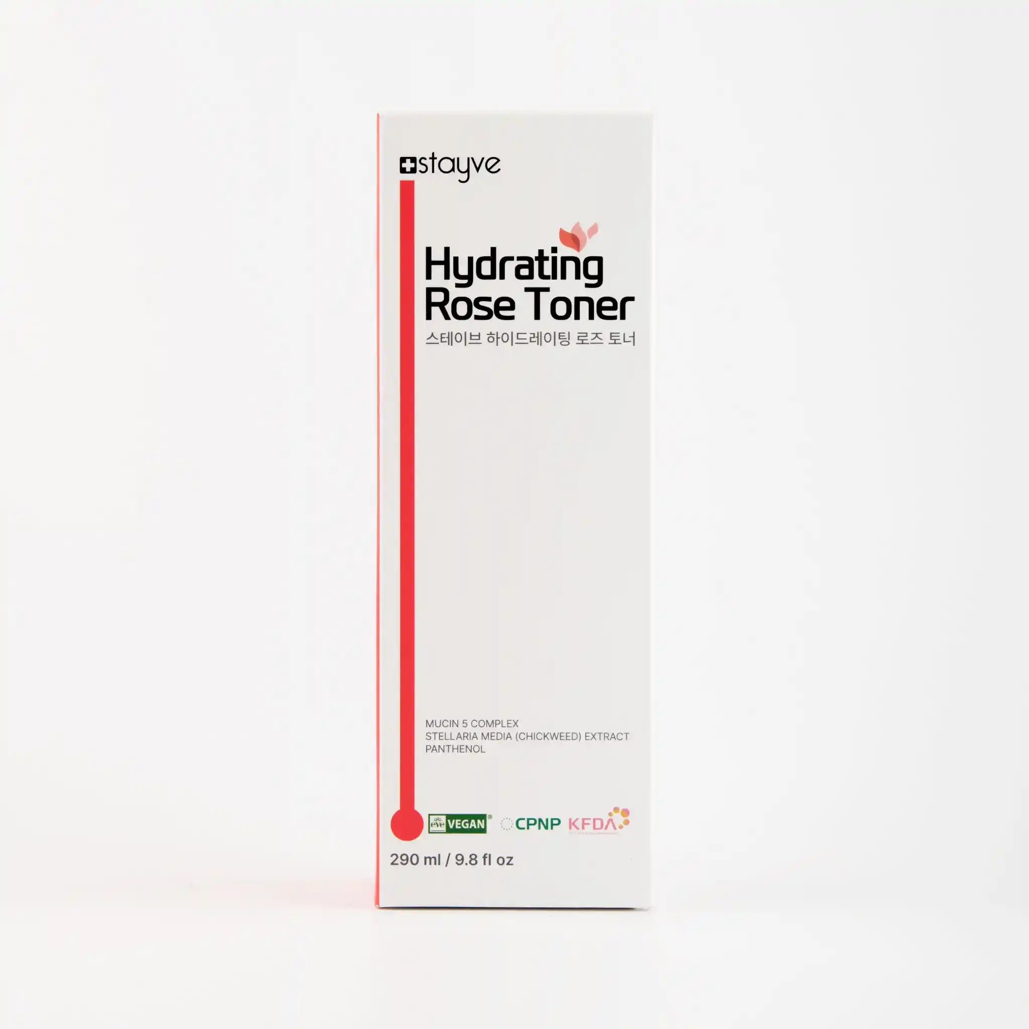 Staye Hydrating Rose Toner packaging on a white background