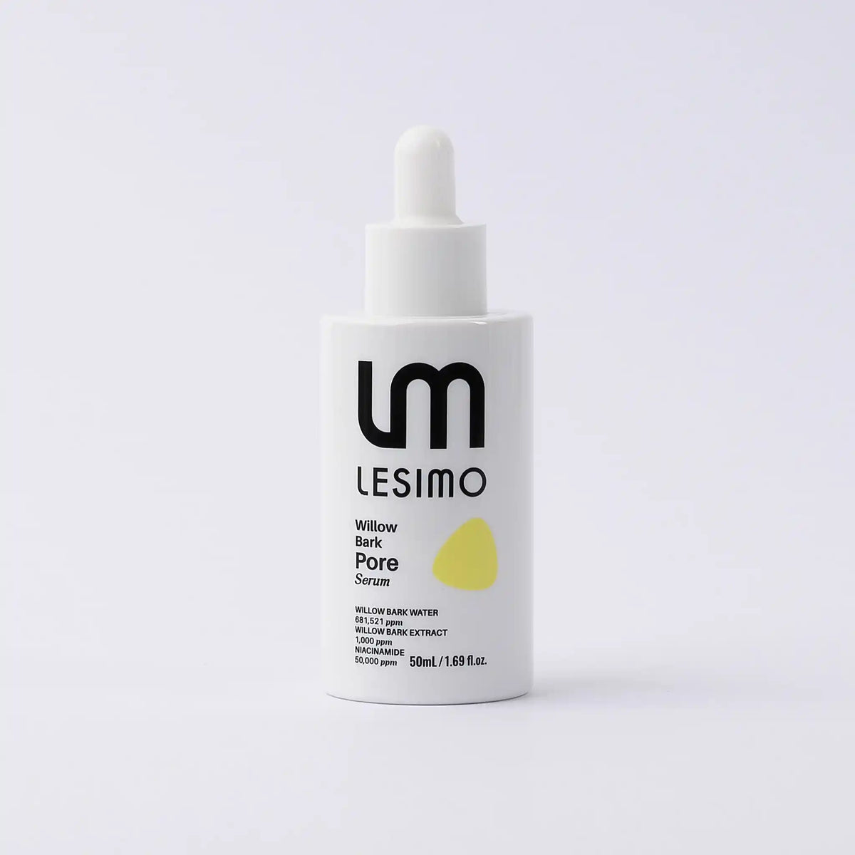 LESIMO Willow Bark Pore Serum bottle on a white background