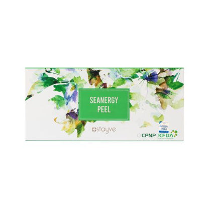 Box of stayve Seanergy Peel with floral design on a white background