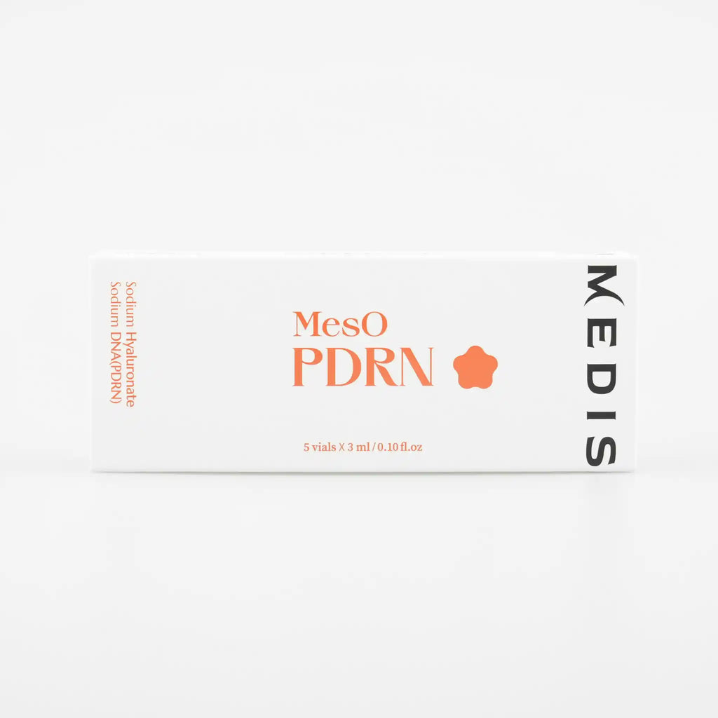 Packaging of MesO PDRN with Medis branding on a white background