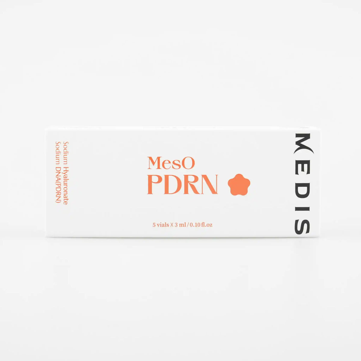Packaging of MesO PDRN with Medis branding on a white background